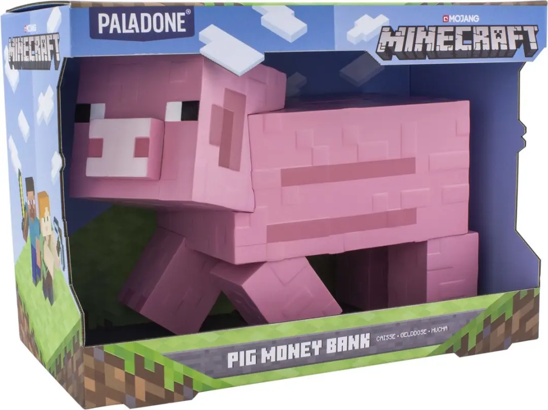 Paladone Minecraft Spaarpot Pig Geldkistje 20cm