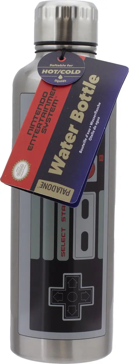 Paladone NES Thermosfles 475ml - Staal - Officieel Licentie