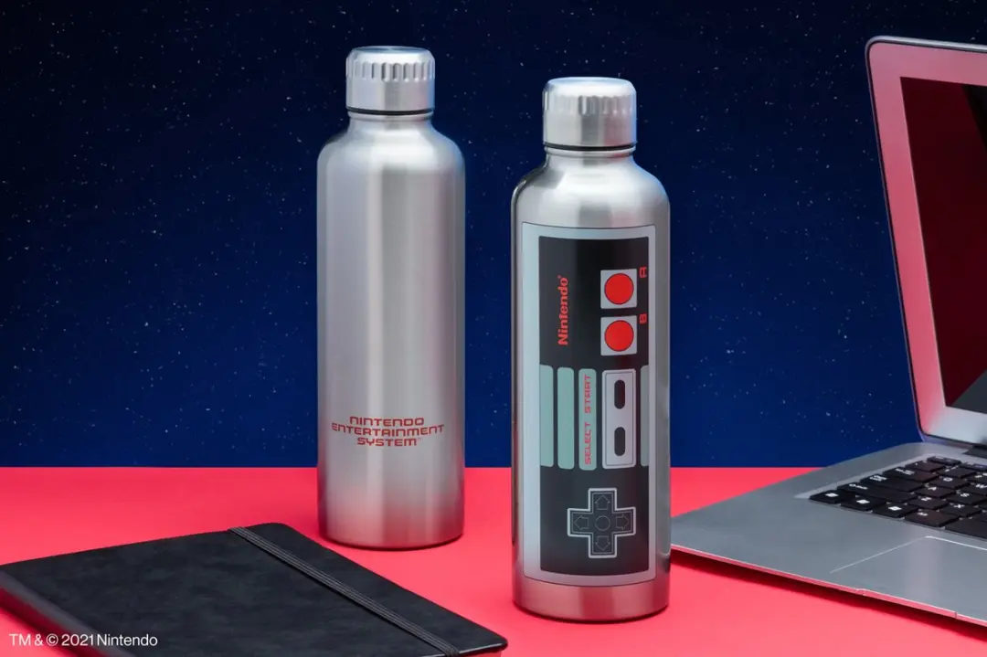 Paladone NES Thermosfles 475ml - Staal - Officieel Licentie