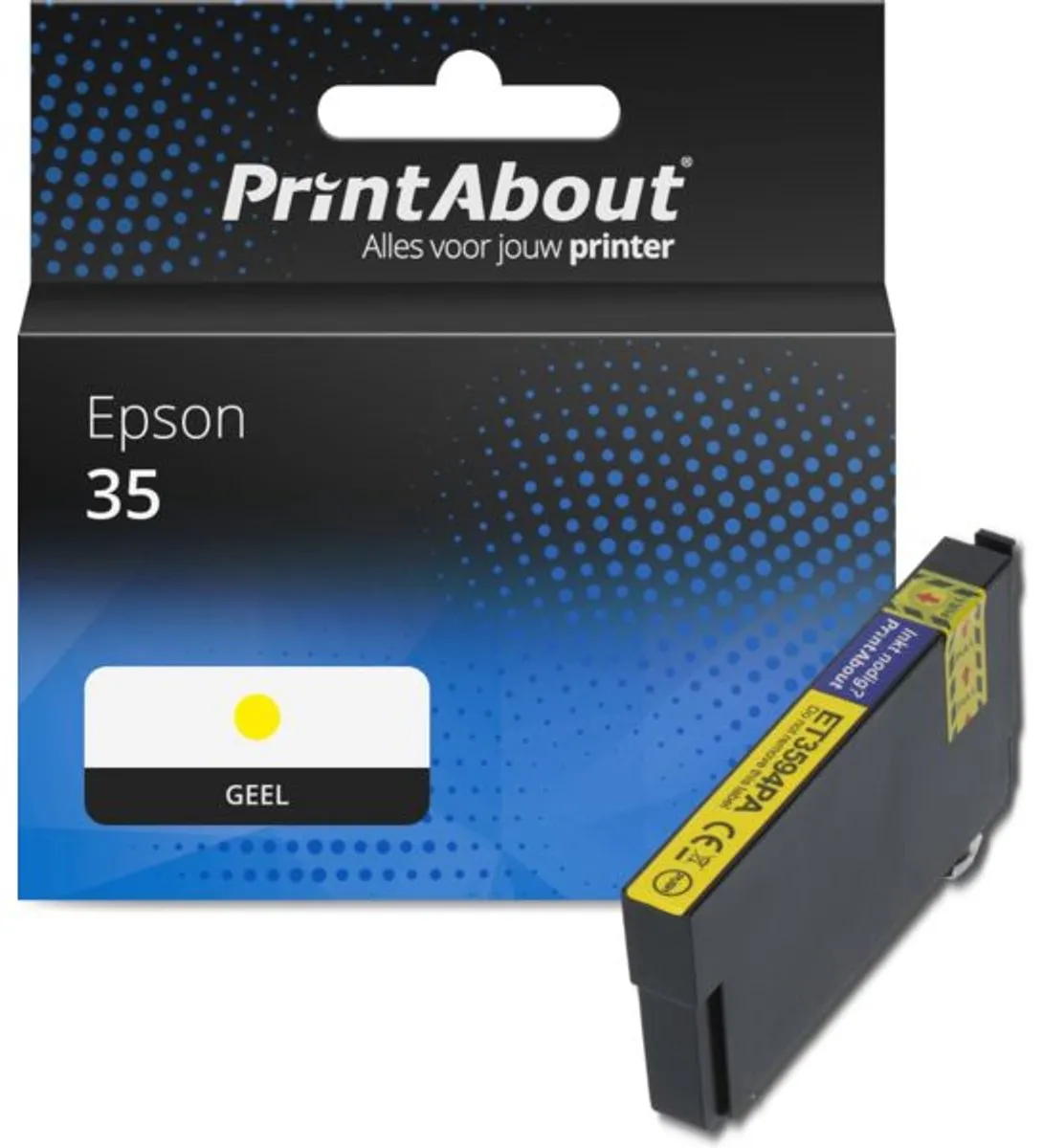 PrintAbout Inktcartridge C13T35844010 Geel
