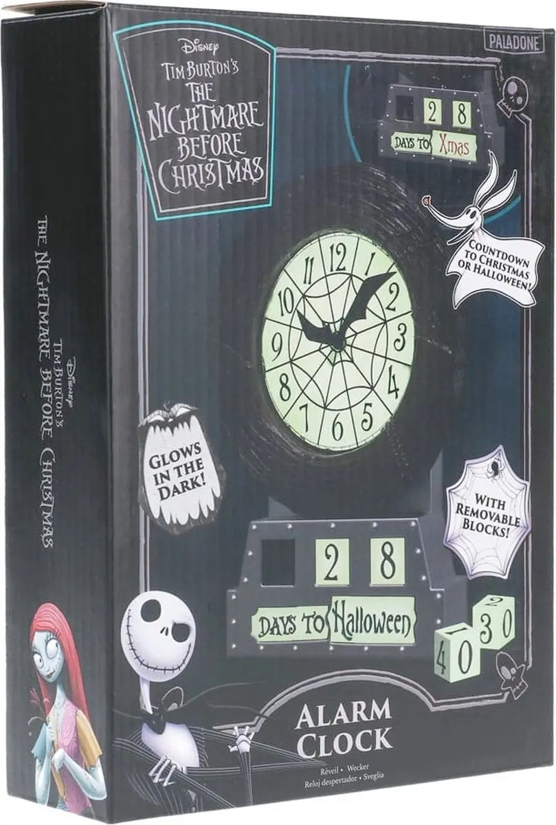 Paladone Disney Nightmare Before Christmas Wekker - Grijs