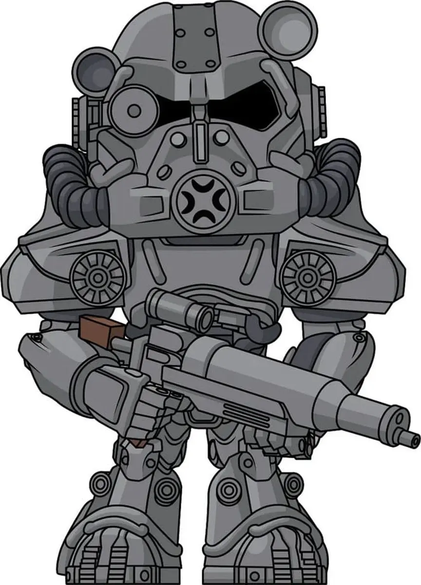 Youtooz Fallout T-60 Power Armor Beeld - 11cm - Multi - afbeelding 3 van 3