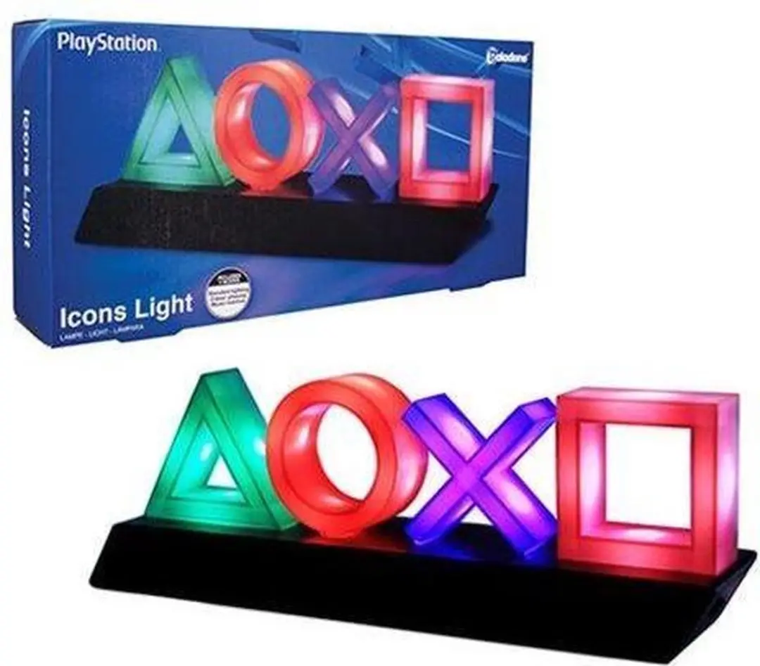 Paladone PlayStation Icons Light Officieel Gelicentieerd RGB Lamp - 3 Modi