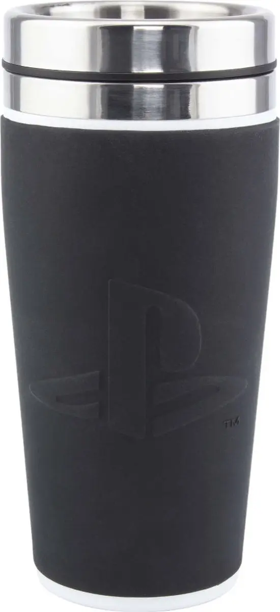 Paladone PlayStation Thermosbeker PP6580PS - 0.45L - Zilver/Zwart