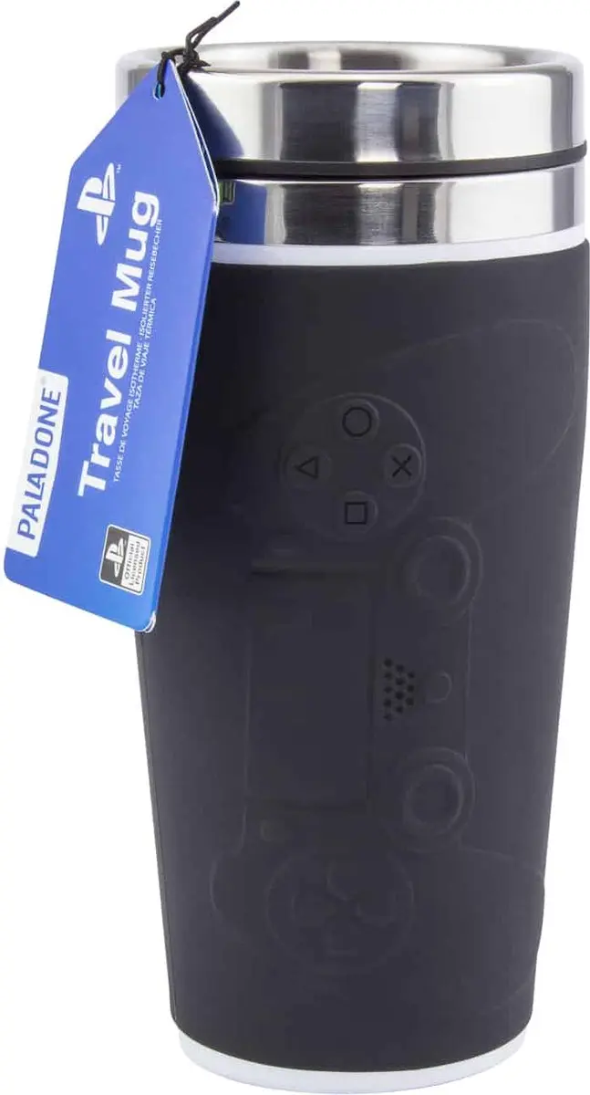 Paladone PlayStation Thermosbeker PP6580PS - 0.45L - Zilver/Zwart