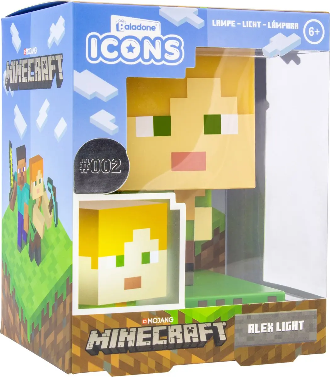 Paladone Minecraft Alex Icon Light V2 - Veelkleurig