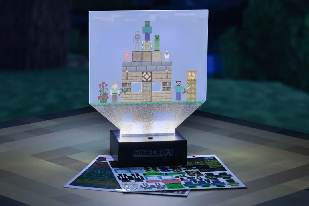 Paladone Minecraft Build a Level Tafellamp - Veelkleurig