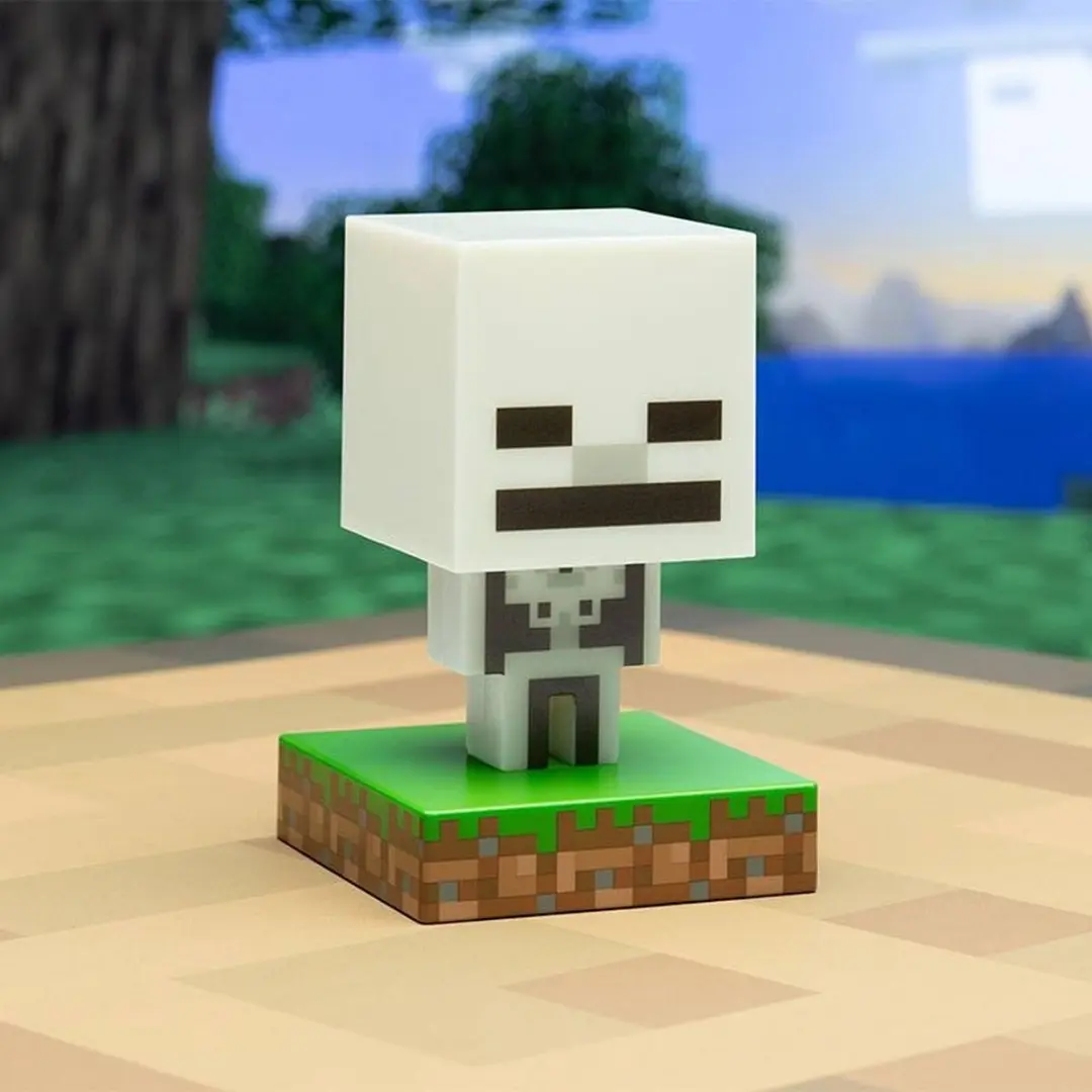 Paladone Minecraft Skeleton Icon Lamp 10cm - Warm wit