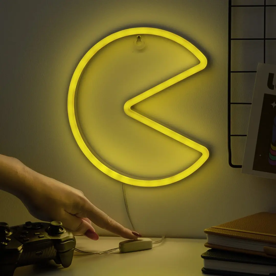 Paladone Pac-Man LED Neonlamp - 215cm Geel