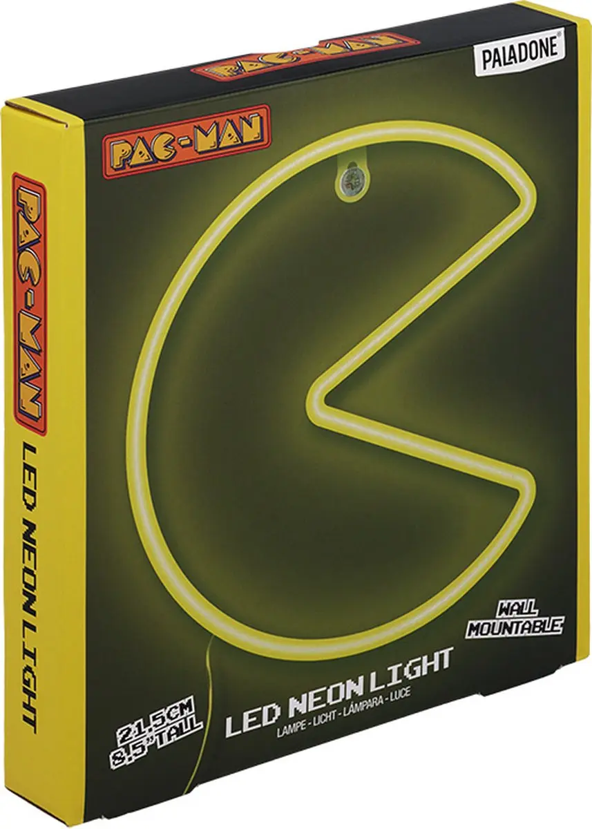 Paladone Pac-Man LED Neonlamp - 215cm Geel