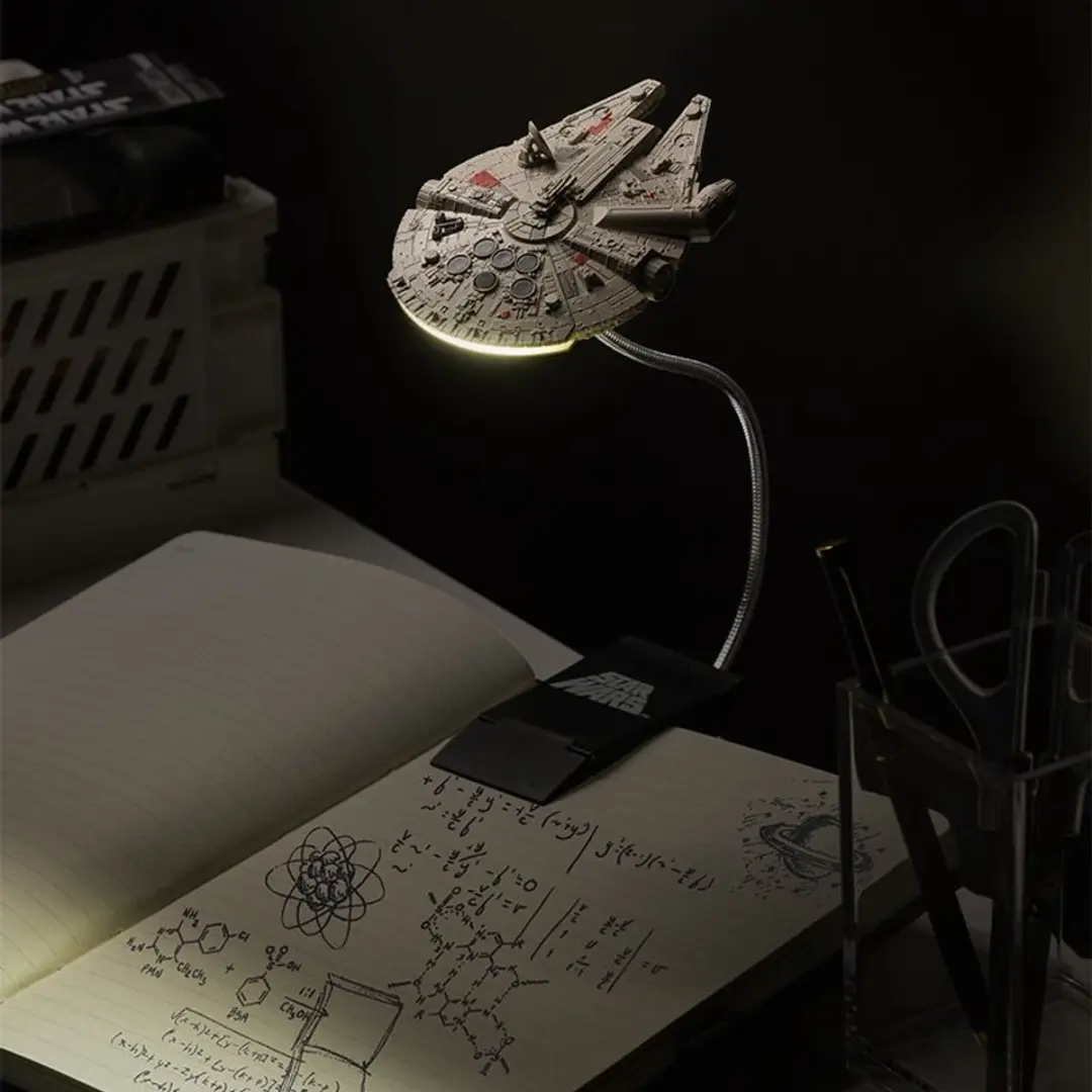 Paladone Star Wars Millennium Falcon Clip-On Leeslamp - Veelkleurig