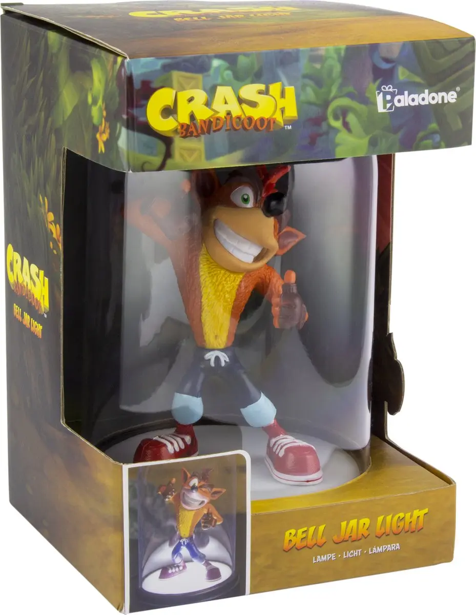 Paladone Crash Bandicoot Bell Jar Light - Veelkleurig