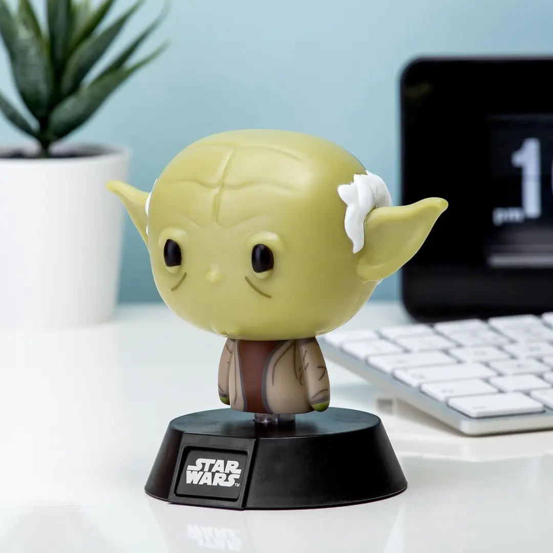 Paladone Star Wars Yoda Icon Light - 3D Sfeerverlichting - 1 Lichtpunt - Beige/Groen