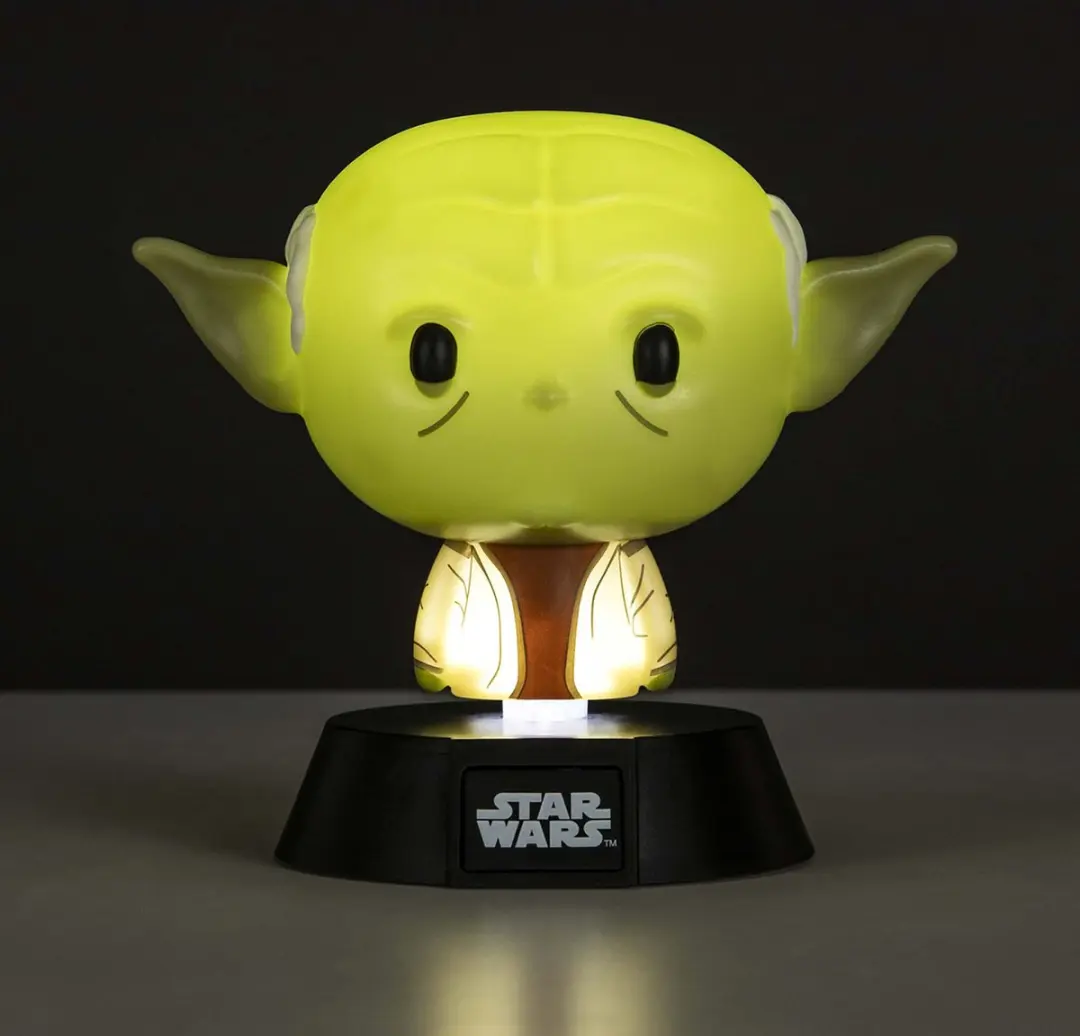 Paladone Star Wars Yoda Icon Light - 3D Sfeerverlichting - 1 Lichtpunt - Beige/Groen