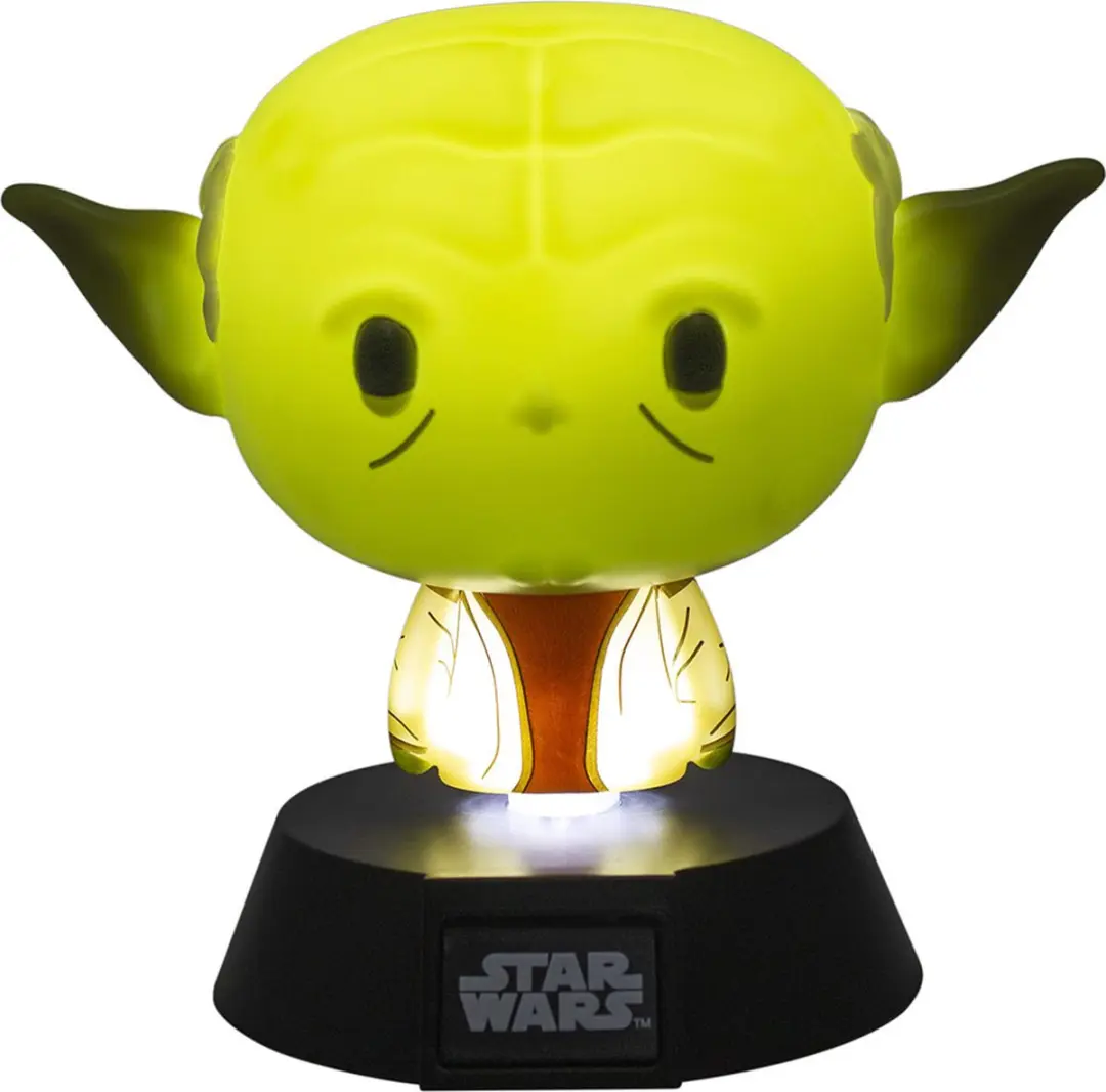 Paladone Star Wars Yoda Icon Light - 3D Sfeerverlichting - 1 Lichtpunt - Beige/Groen