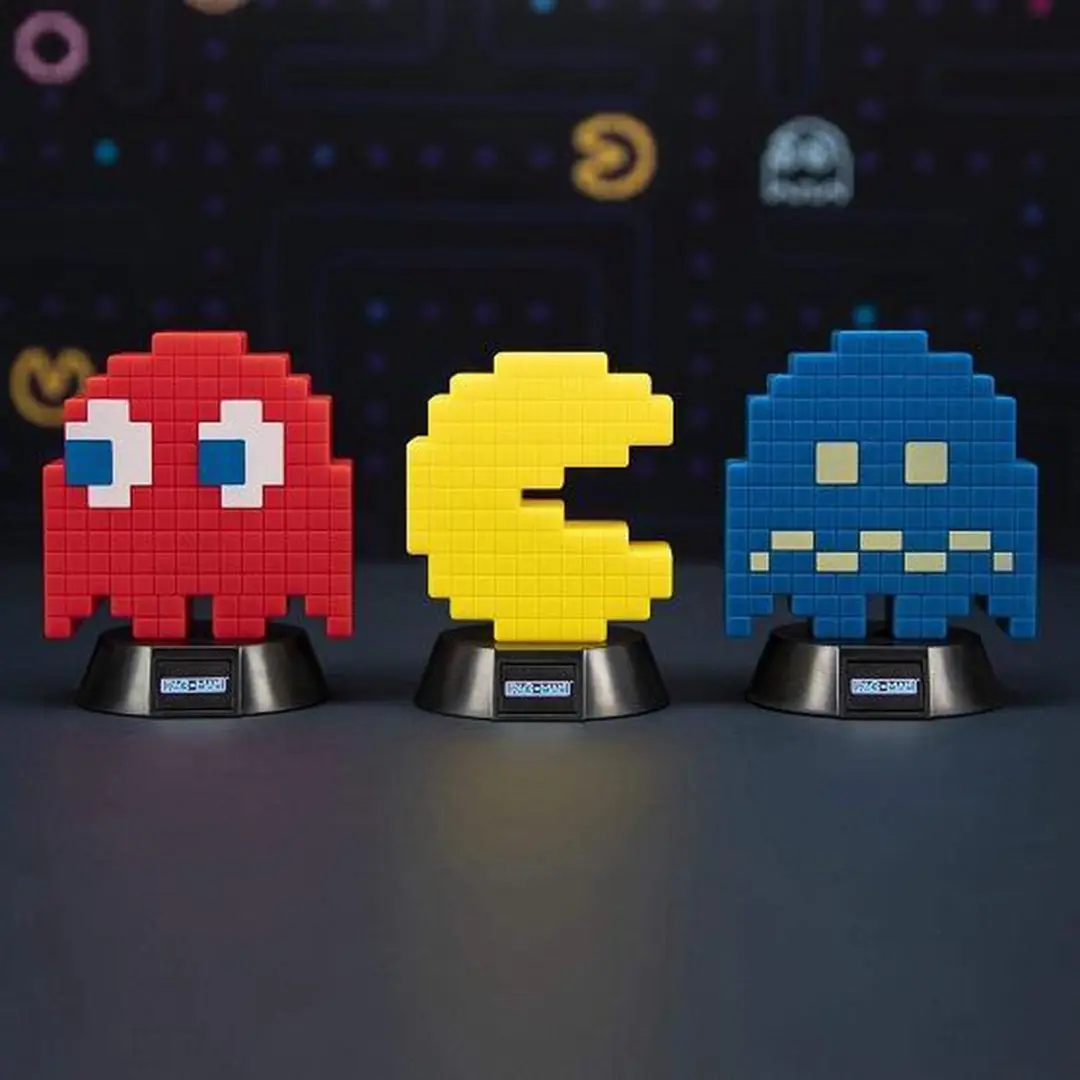 Paladone Pac-Man Mini Nachtlamp Blauw Licht - 10cm