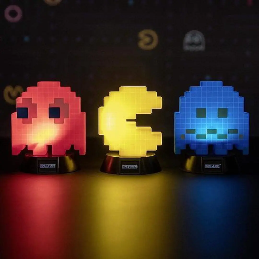 Paladone Pac-Man Mini Nachtlamp Blauw Licht - 10cm