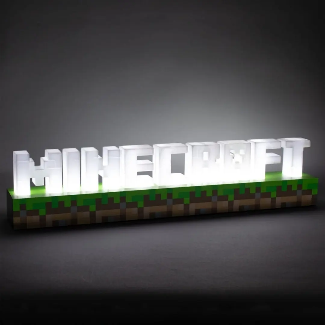 Paladone Minecraft Logo Lamp - USB/Batterij - 1 Lichtpunt