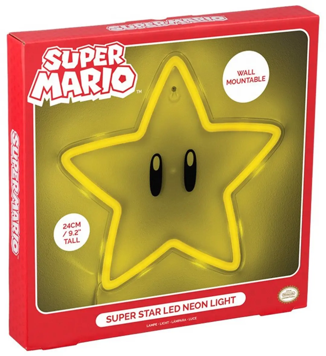 Paladone Super Mario LED Neon Wandlamp 24cm