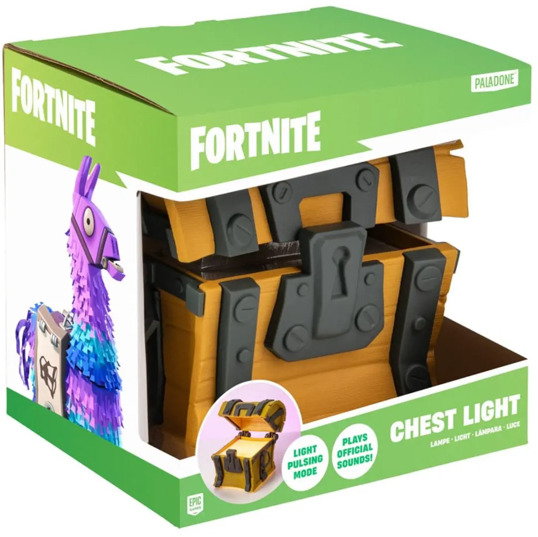 Paladone Fortnite Loot Chest Light - Warm wit - Bruin/Goud