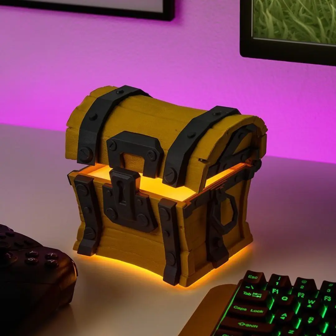 Paladone Fortnite Loot Chest Light - Warm wit - Bruin/Goud