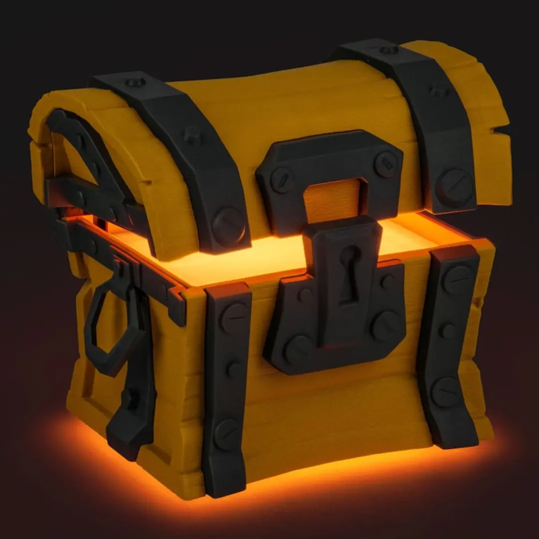 Paladone Fortnite Loot Chest Light - Warm wit - Bruin/Goud