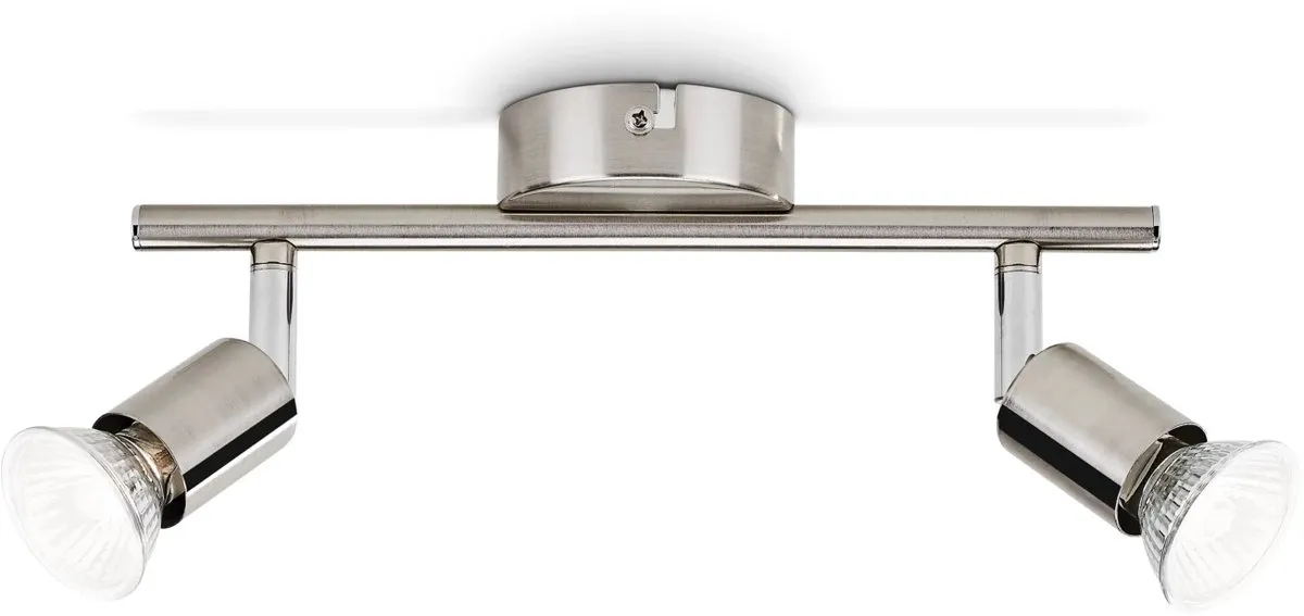 Philips Limbali Opbouwspot 2-lichts - Nikkel