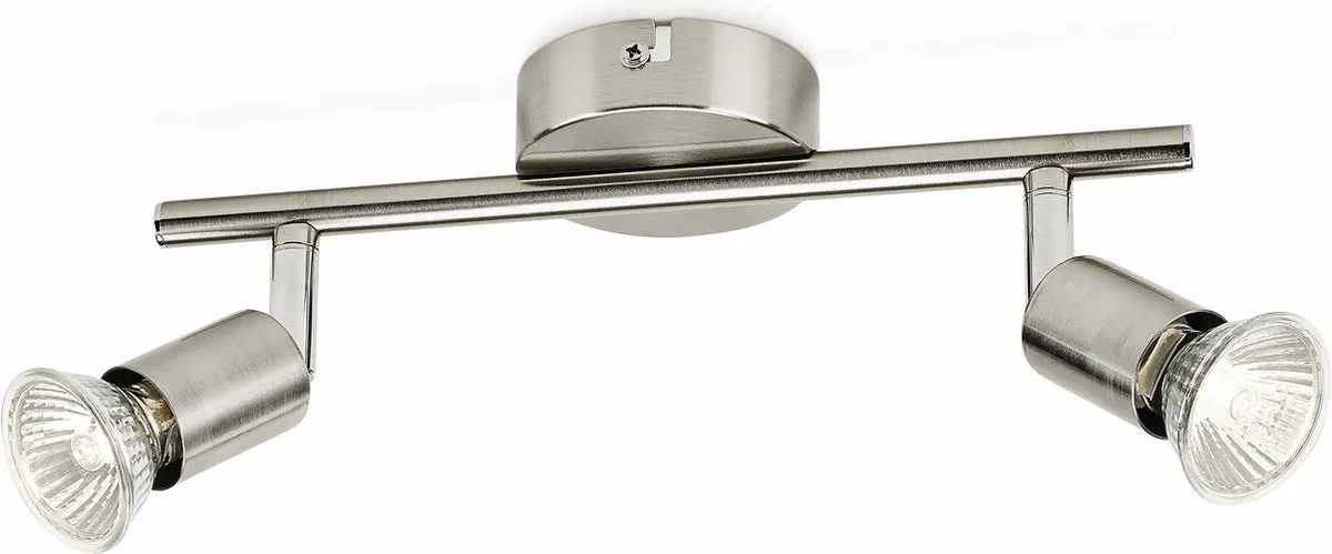 Philips Limbali Opbouwspot 2-lichts - Nikkel
