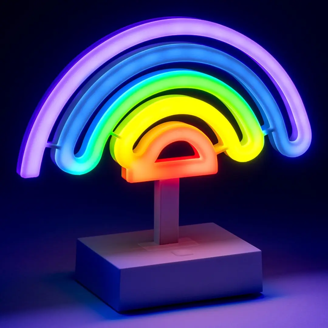 Paladone Neon Regenbooglamp RGB - Tafelmodel