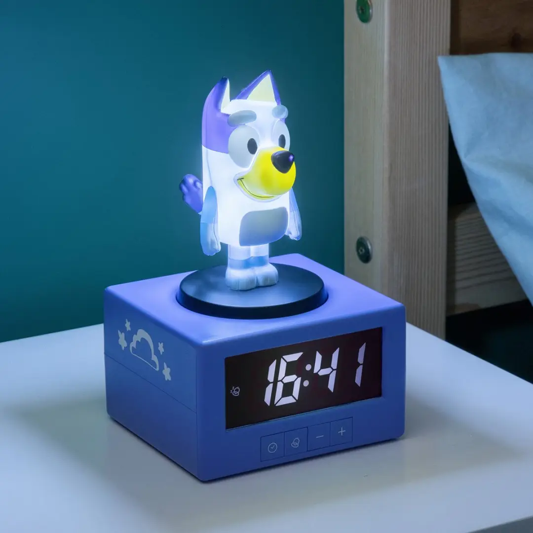 Paladone Bluey Icon Alarm Clock - Digitale Wekker 15.6cm - 3x AAA