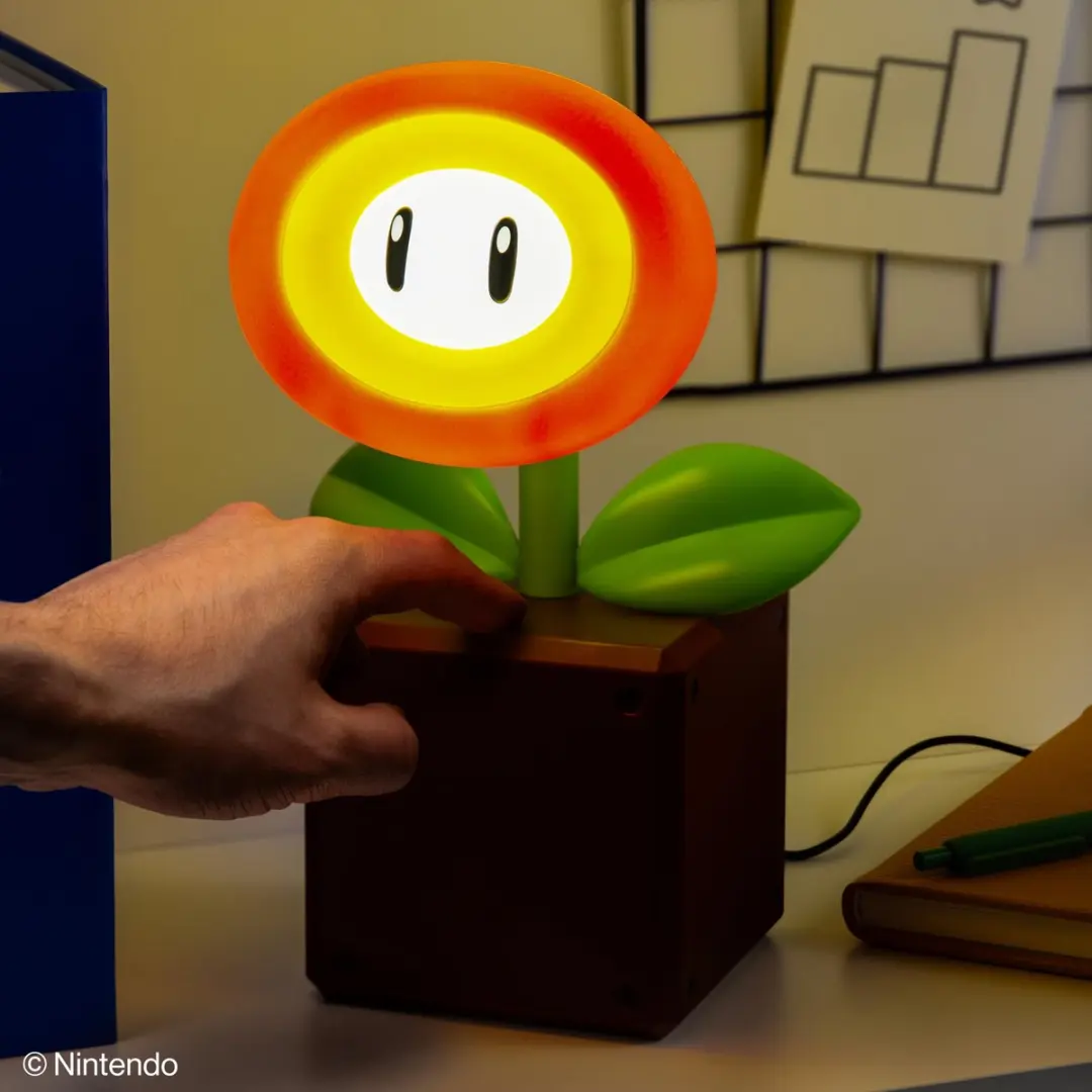 Paladone Super Mario Fire Flower LED Lamp - Officieel Nintendo