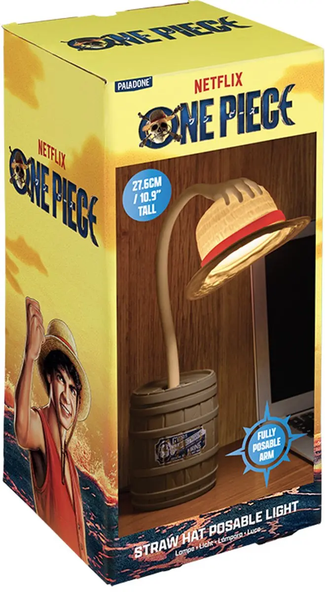 Paladone One Piece Straw Hat Posable Desk Light - 1W