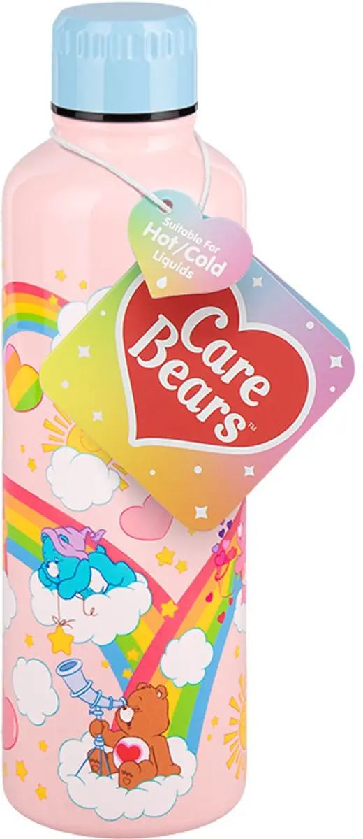 Paladone The Care Bears Metal Water Fles Roze
