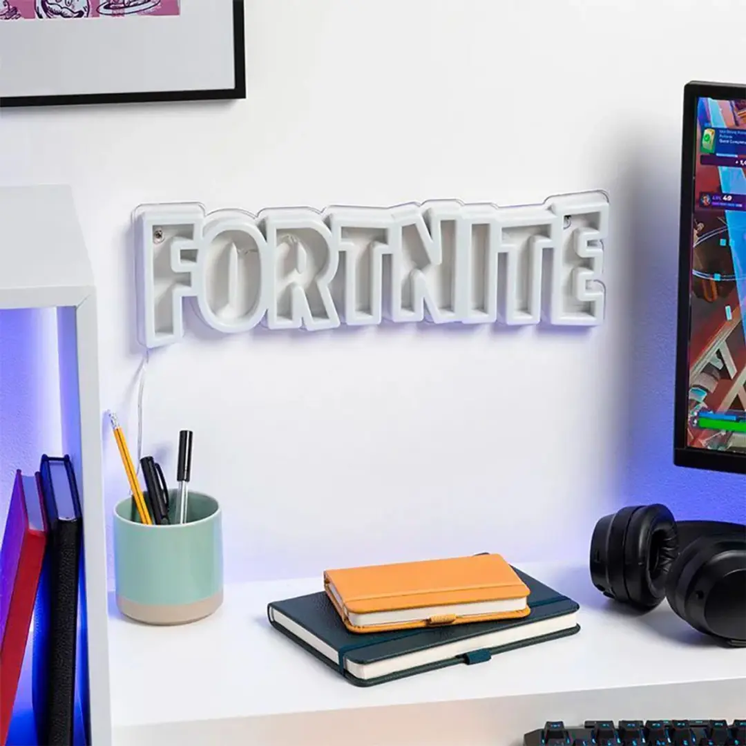 Paladone Fortnite Logo LED Neon Wandlamp - Blauw