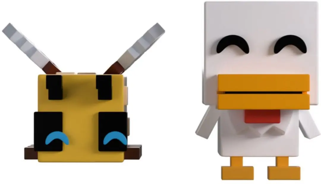Youtooz Minecraft Bee & Chicken Monitor Buddiez