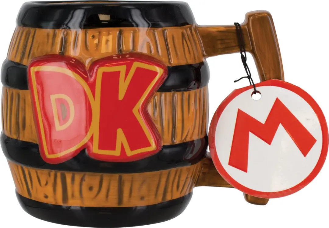 Paladone Donkey Kong Barrel Mok PP4008NN - 450ml - Bruin
