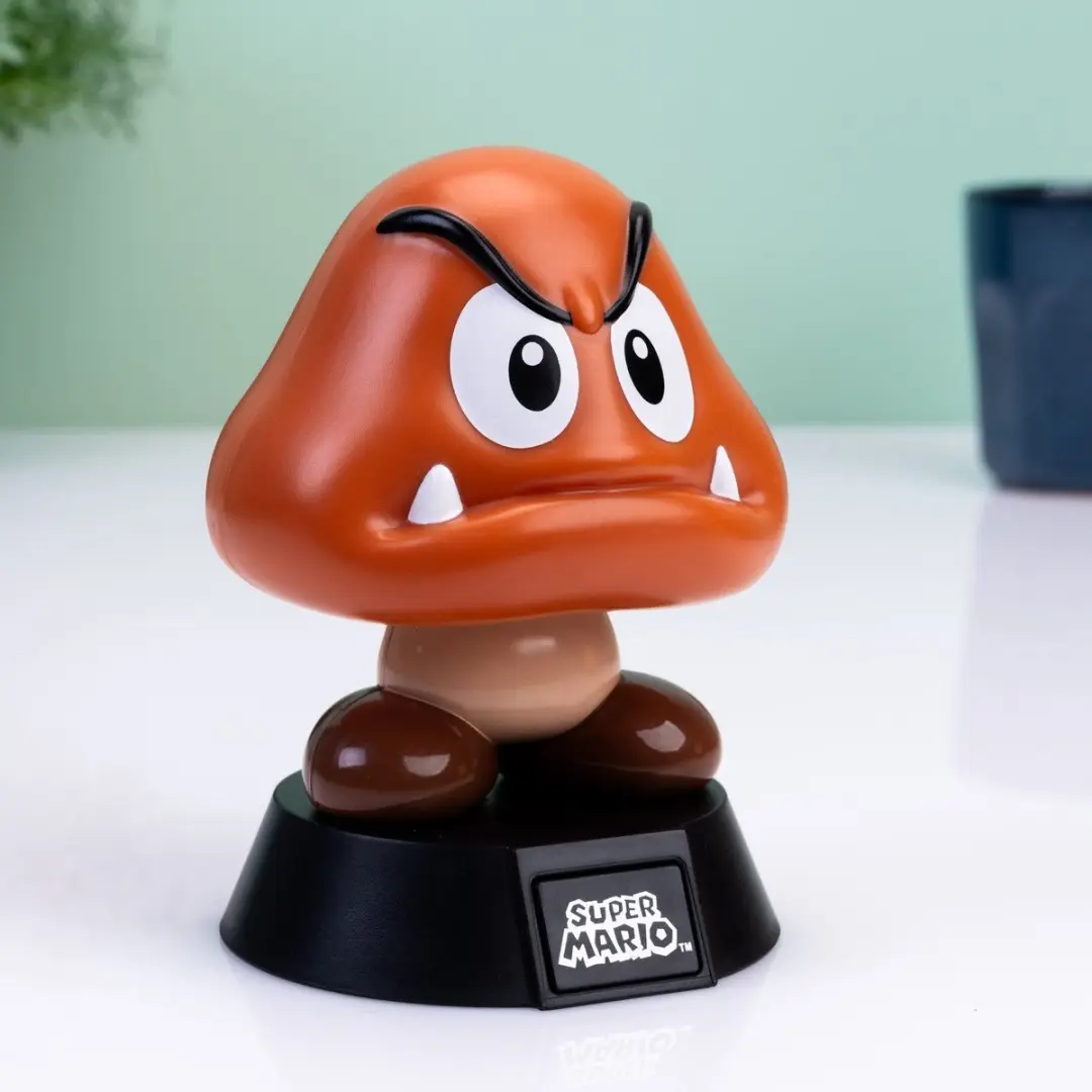 Paladone Super Mario Bros. Goomba 3D Licht Tafellamp - Bruin