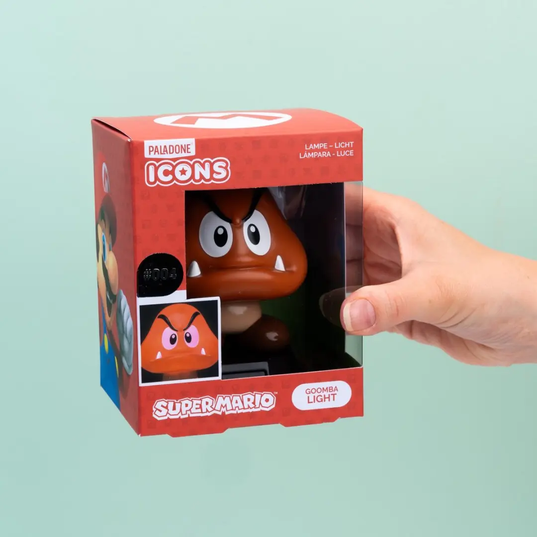 Paladone Super Mario Bros. Goomba 3D Licht Tafellamp - Bruin