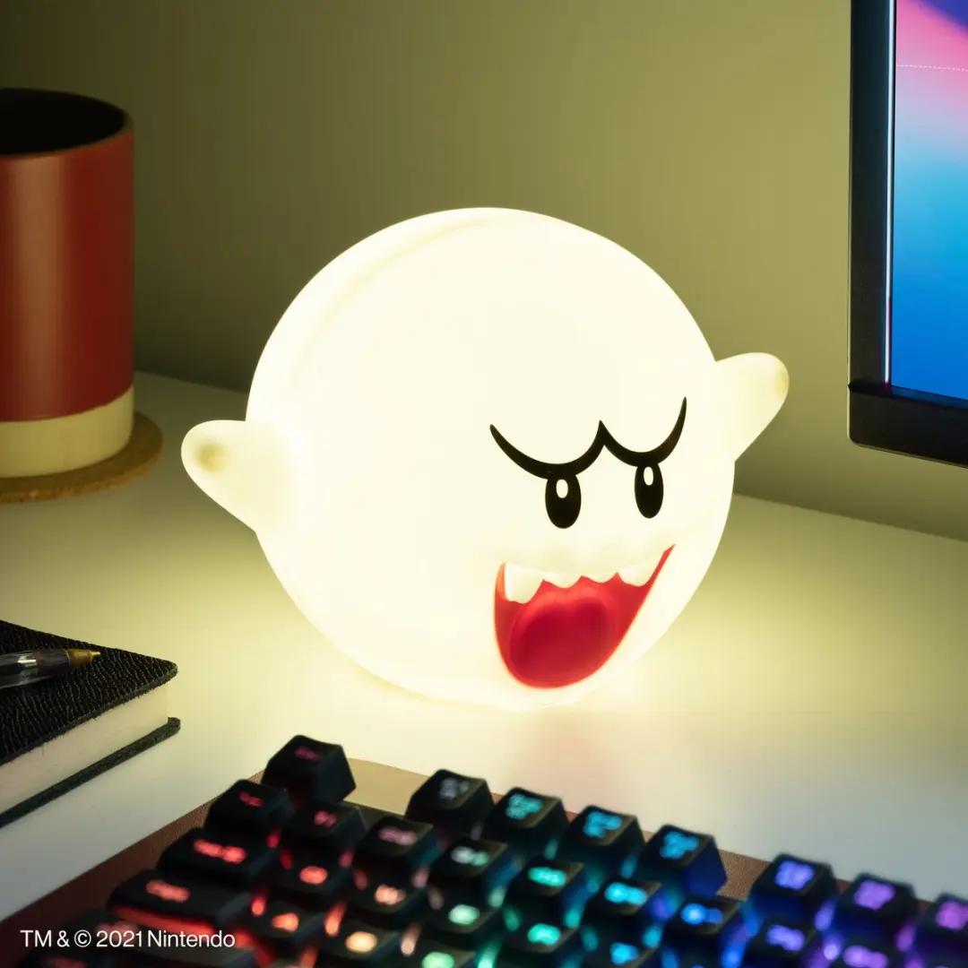 Paladone Super Mario 3D Boo Light - Licht met Geluid - Wit