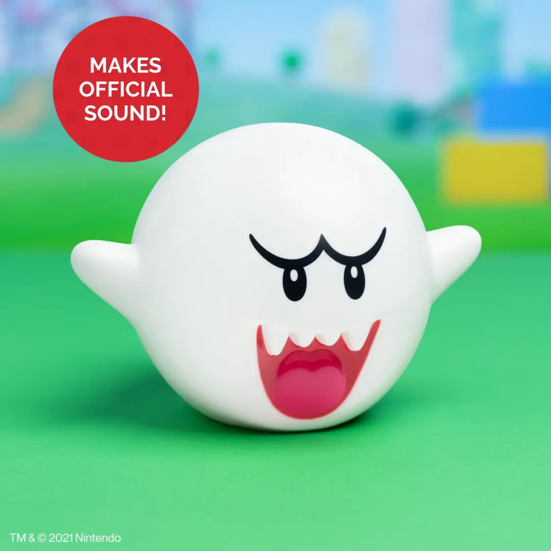 Paladone Super Mario 3D Boo Light - Licht met Geluid - Wit