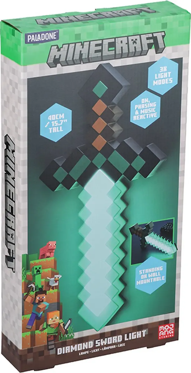 Paladone Minecraft Diamond Sword Lamp - 3 Lichtmodi