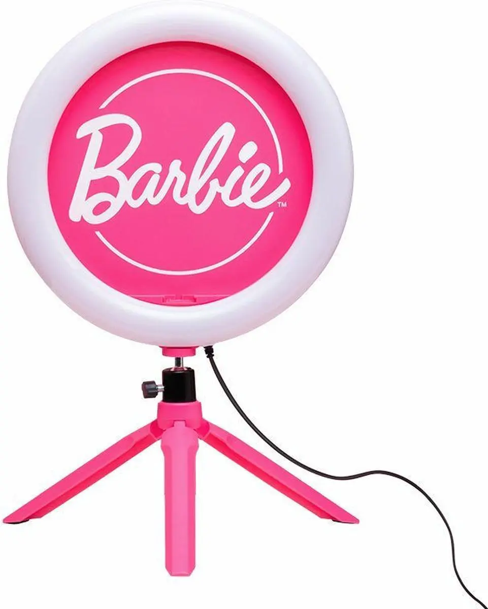 Paladone Barbie Streaming Light Ringlamp - 10 Kleuren - Telefoonhouder