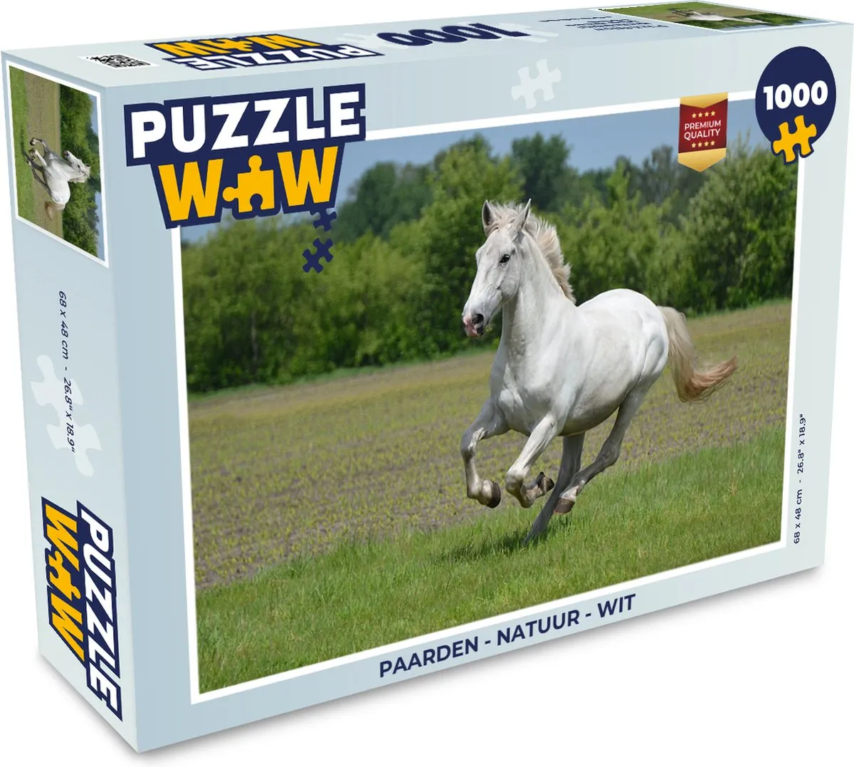 PuzzleWow Paarden Natuur Legpuzzel 1000 Stuks - Multicolor