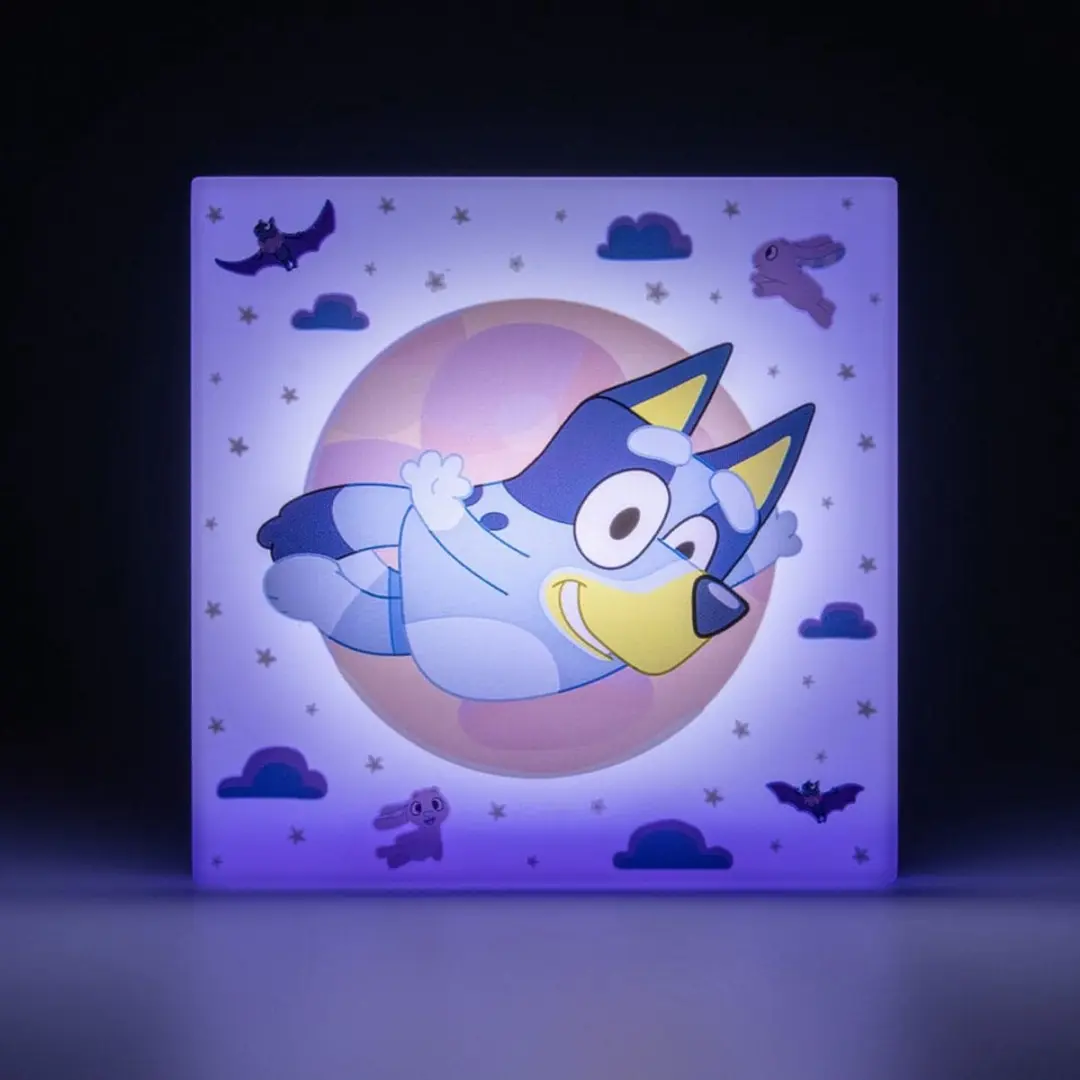 Paladone Bluey Nachtlamp LED Wandlamp Sensor - Instelbare helderheid - Blauw