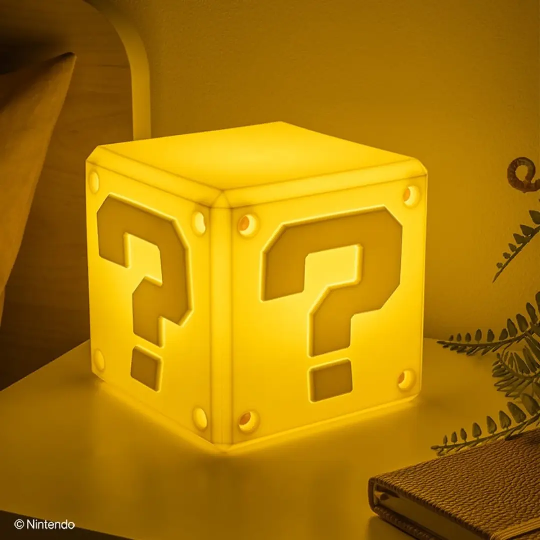 Paladone Super Mario Question Block Lamp - Warm wit