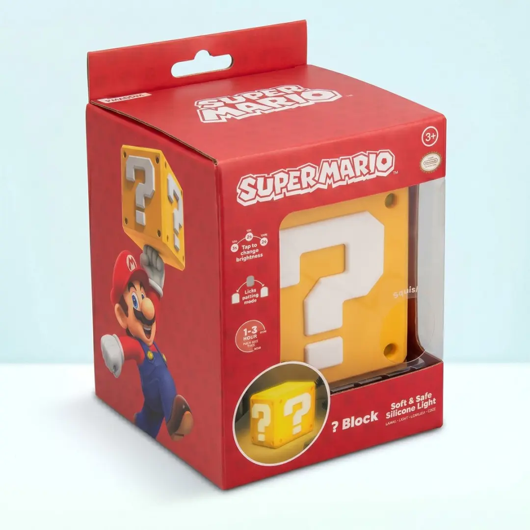 Paladone Super Mario Question Block Lamp - Warm wit