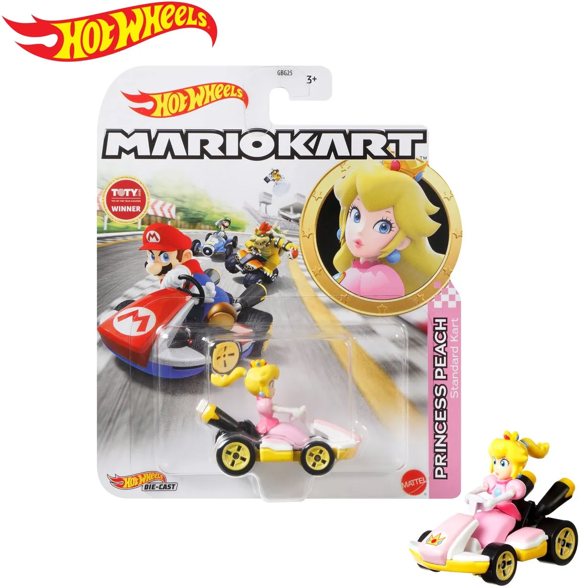 Hot Wheels Mario Kart 1:64 Replica Peach GBG25