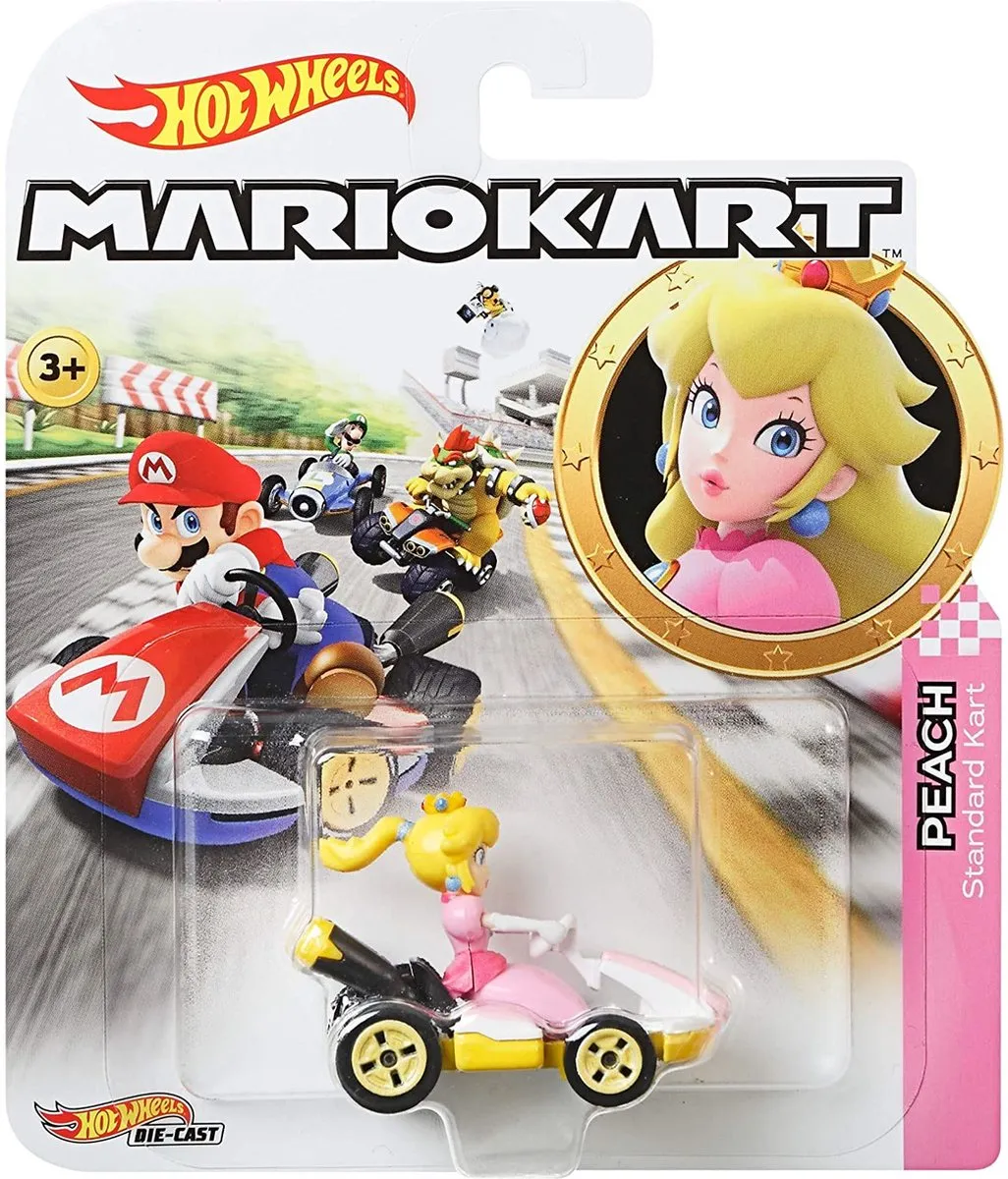 Hot Wheels Mario Kart 1:64 Replica Peach GBG25