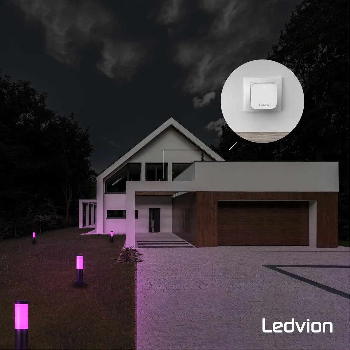 Ledvion SMART RGB+CCT E27 LED Lamp 9.4W - Goud - Bluetooth/Wifi - afbeelding 6 van 6