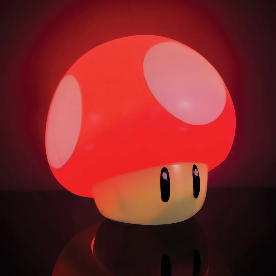 Paladone Super Mario Paddenstoel Figuurlamp - Rood licht